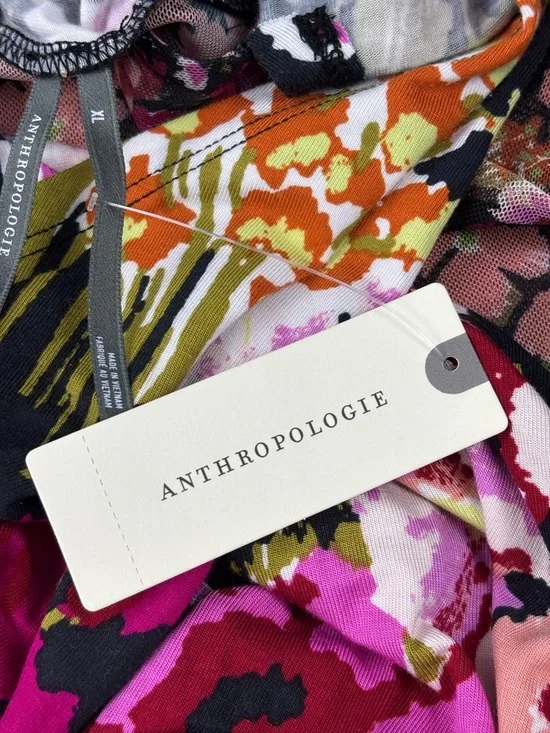 Anthropologie | Long-Sleeve Halter Mesh Midi Dress | Size XL | NWT - Picture 10 of 15